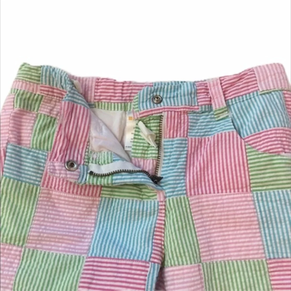 Vintage Gymboree Girls Patchwork Shorts Colorful Plaid Y2K 6